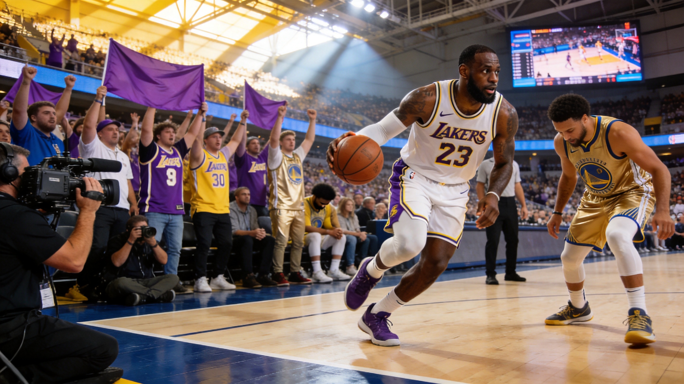 NBA季后赛 湖人 勇士 篮球直播